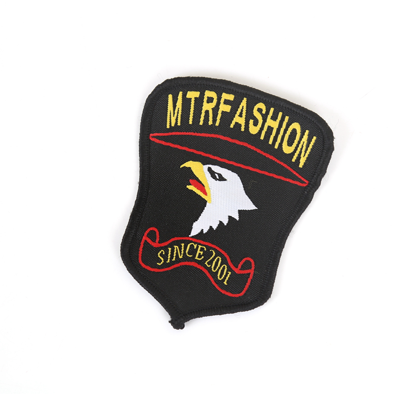 Covered edge woven lable Cartoon cloth sticker