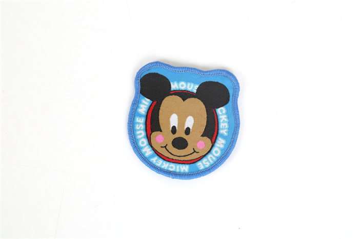 Covered edge woven lable Cartoon cloth sticker Covered edge woven lable Cartoon cloth sticker