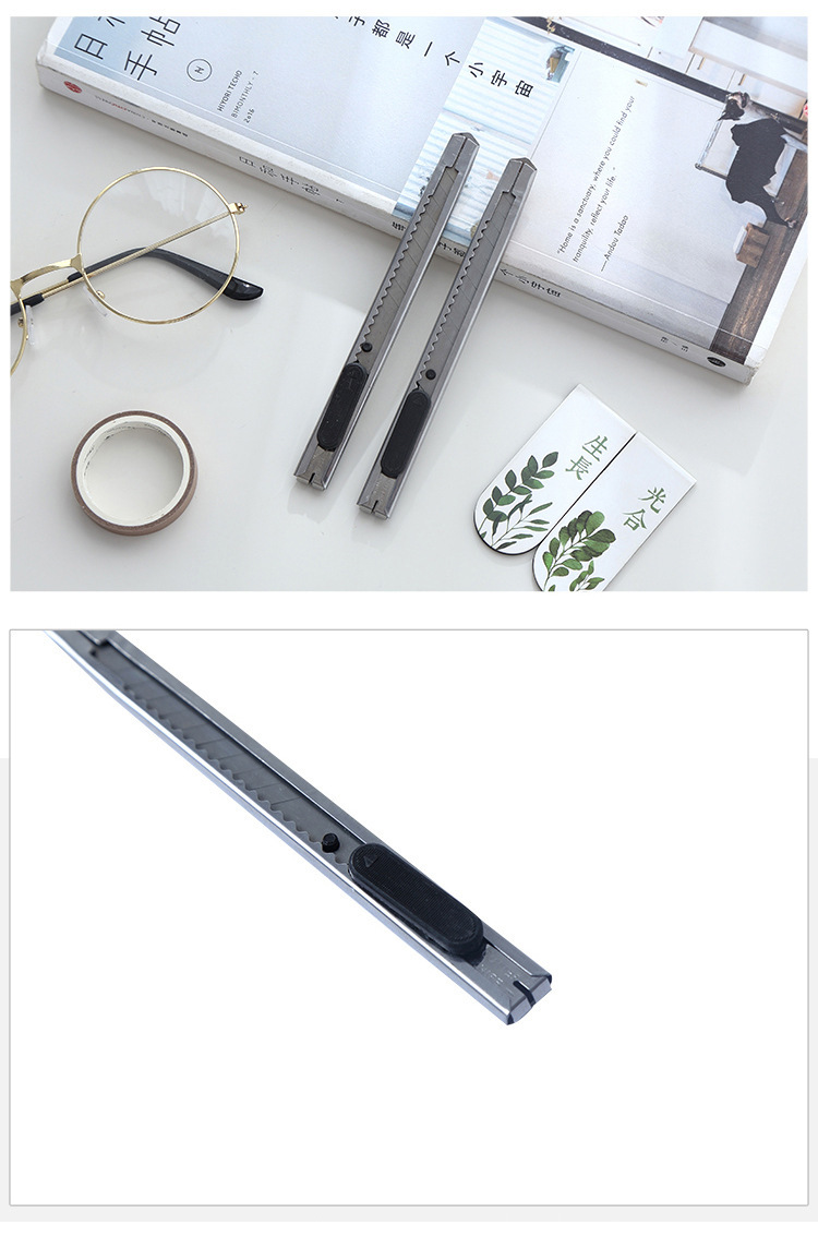 A Small Size Art Knife Paper Cutter Metal Cutting Wallpaper Film Knife Express Knife Tape Carving Blades
