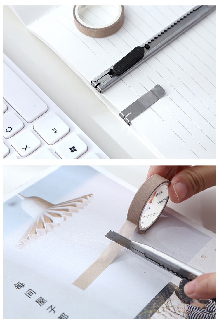 A Small Size Art Knife Paper Cutter Metal Cutting Wallpaper Film Knife Express Knife Tape Carving Blades