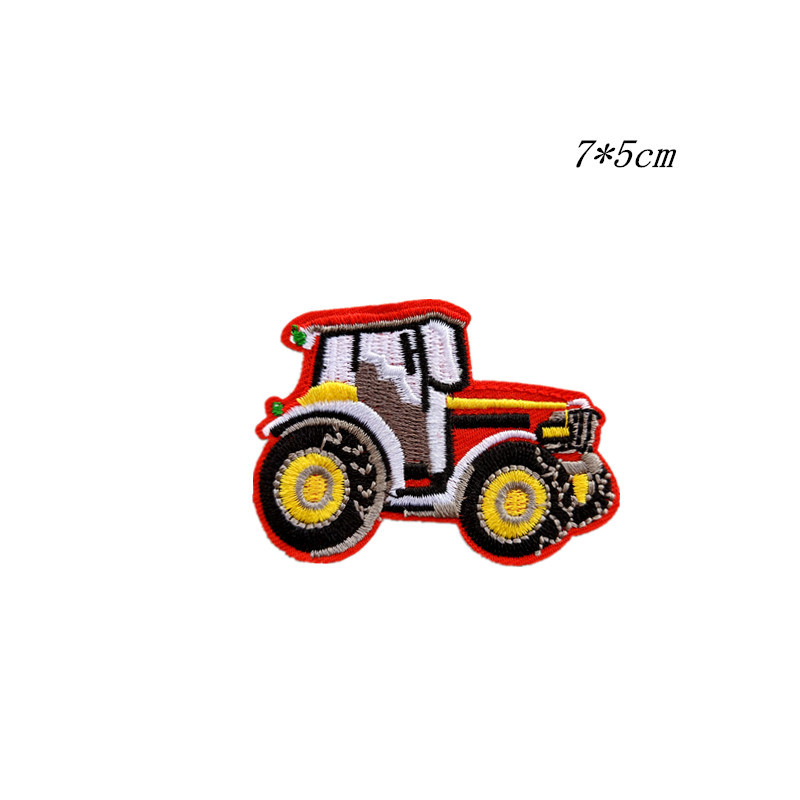 Fashion Cartoon Engineering Vehicle Excavator Embroidered Cloth Stickers Car Patch Accessories Decorative Sticker Patch Spot Fashion Cartoon Engineering Vehicle Excavator Embroidered Cloth Stickers Car Patch Accessories Decorative Sticker Patch Spot