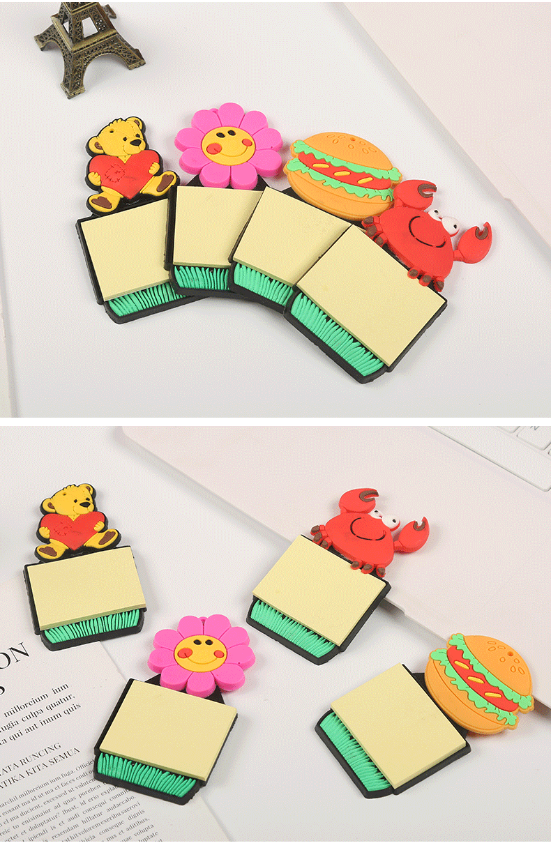Creative PVC Soft Glue Notepad Note Sticker Cartoon Fruit Sticky Notes Post-It Notes Refridgerator Magnets Message Book Wholesale Creative PVC Soft Glue Notepad Note Sticker Cartoon Fruit Sticky Notes Post-It Notes Refridgerator Magnets Message Book Wholesale
