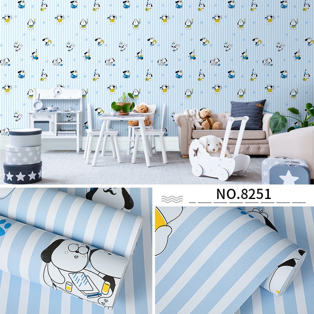 Mengruiya Wallpaper Self-Adhesive Wallpaper Thickened PVC Waterproof Stickers Children Cartoon Bedroom Background Wall Sticker Manufacturer Mengruiya Wallpaper Self-Adhesive Wallpaper Thickened PVC Waterproof Stickers Children Cartoon Bedroom Background Wall Sticker Manufacturer