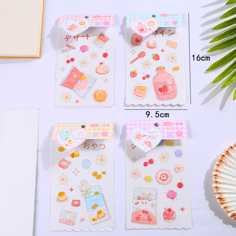 Factory Customized Crystal Sugar Epoxy Sticker Notebook Bookkeeping Japanese Stickers Cute Girl Cartoon Epoxy Sticker Factory Customized Crystal Sugar Epoxy Sticker Notebook Bookkeeping Japanese Stickers Cute Girl Cartoon Epoxy Sticker