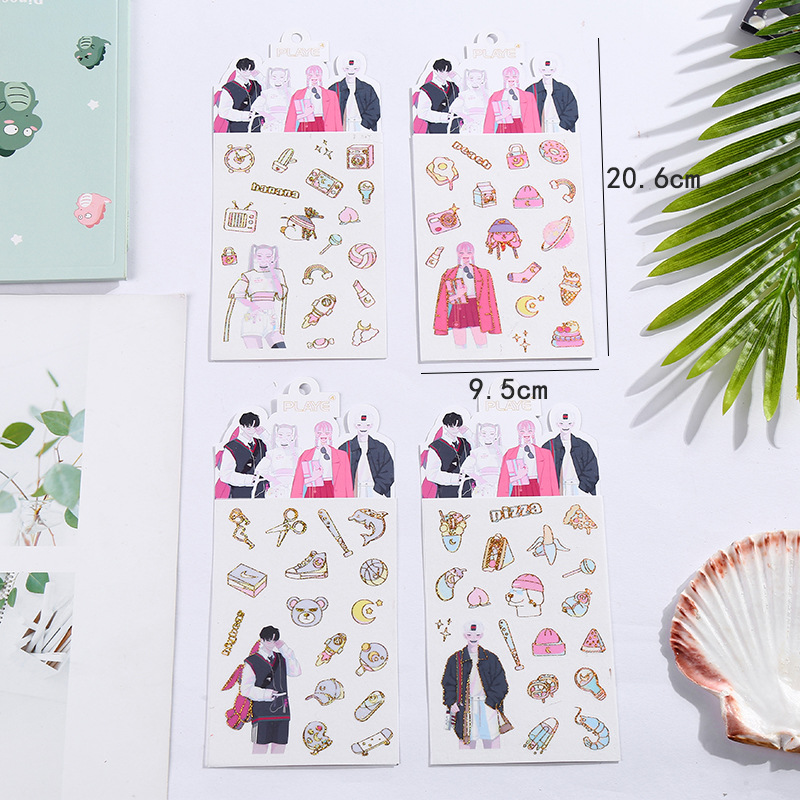 Factory Customized Crystal Sugar Epoxy Sticker Notebook Bookkeeping Japanese Stickers Cute Girl Cartoon Epoxy Sticker Factory Customized Crystal Sugar Epoxy Sticker Notebook Bookkeeping Japanese Stickers Cute Girl Cartoon Epoxy Sticker