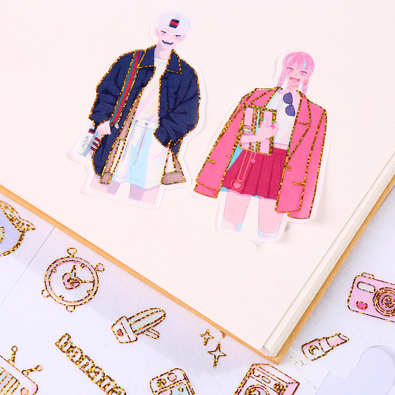 Factory Customized Crystal Sugar Epoxy Sticker Notebook Bookkeeping Japanese Stickers Cute Girl Cartoon Epoxy Sticker Factory Customized Crystal Sugar Epoxy Sticker Notebook Bookkeeping Japanese Stickers Cute Girl Cartoon Epoxy Sticker