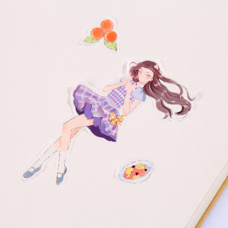 Factory Customized Crystal Sugar Epoxy Sticker Notebook Bookkeeping Japanese Stickers Cute Girl Cartoon Epoxy Sticker Factory Customized Crystal Sugar Epoxy Sticker Notebook Bookkeeping Japanese Stickers Cute Girl Cartoon Epoxy Sticker