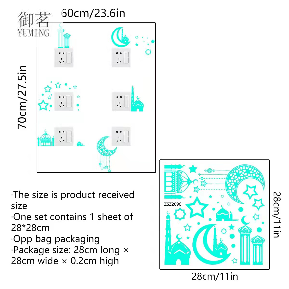 Creative Cartoon Washed Luminous Switch Stickers Living Room Bedroom Wall Sticker Household Jack Socket Power Supply Decorative Protection Cover