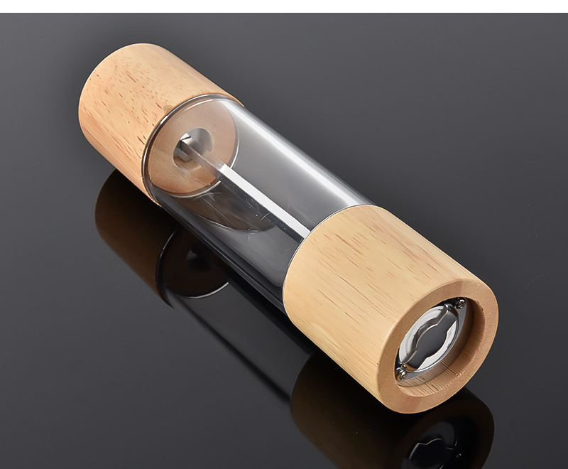Oak Acrylic Pepper Grinder Manual Pulverizer Pepper Peppercorn Grinder Grinder Kitchen Gadget