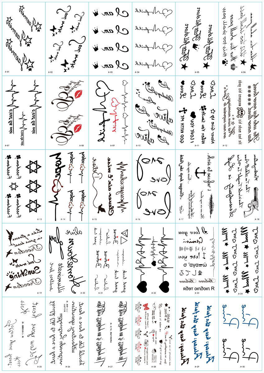 Wholesale Fresh Tattoo Sticker Korean Tattoo Flower Eyebrow Butterfly English Cartoon XINGX Tattoo Stickers Custom Wholesale Fresh Tattoo Sticker Korean Tattoo Flower Eyebrow Butterfly English Cartoon XINGX Tattoo Stickers Custom