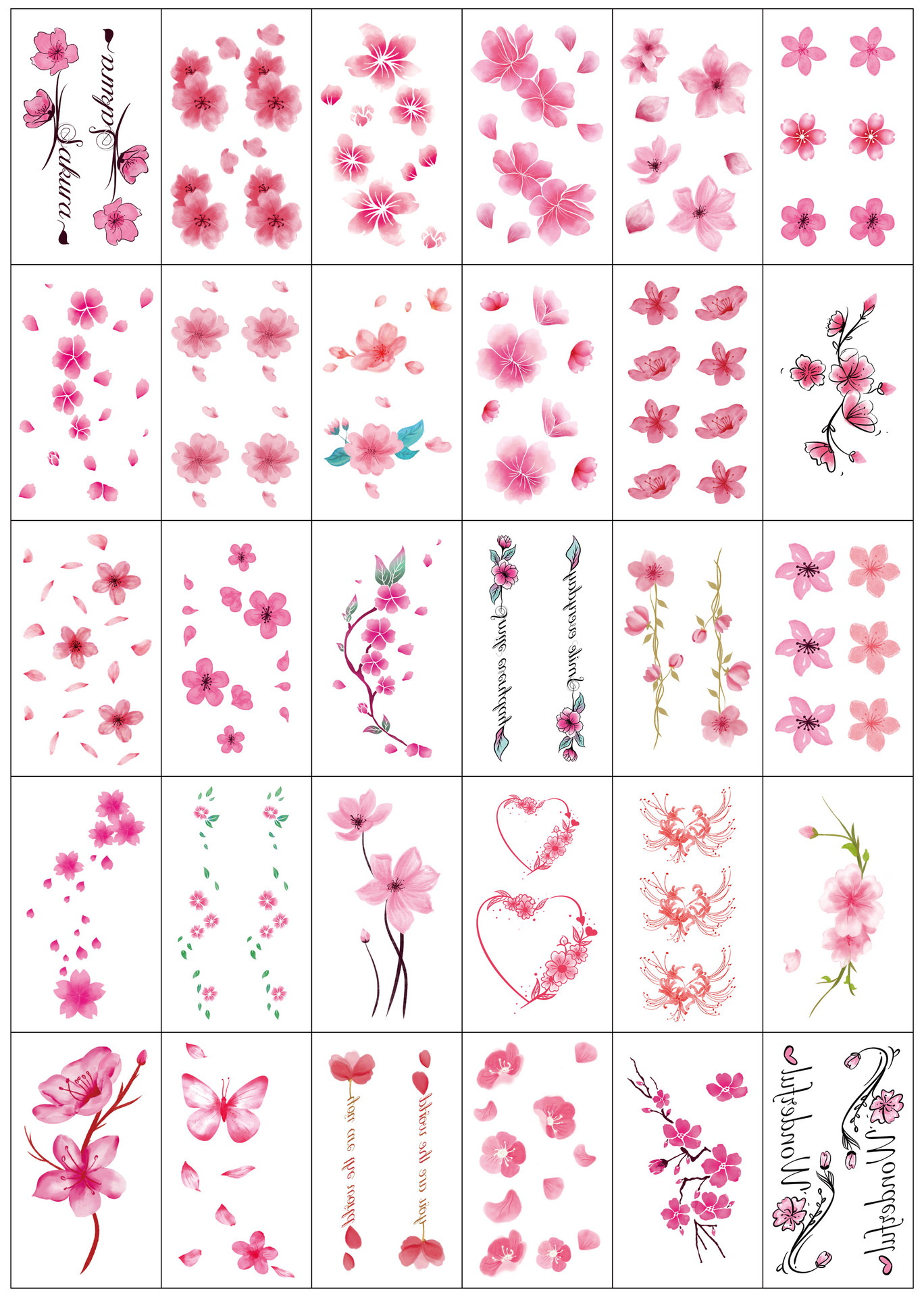 Wholesale Fresh Tattoo Sticker Korean Tattoo Flower Eyebrow Butterfly English Cartoon XINGX Tattoo Stickers Custom Wholesale Fresh Tattoo Sticker Korean Tattoo Flower Eyebrow Butterfly English Cartoon XINGX Tattoo Stickers Custom