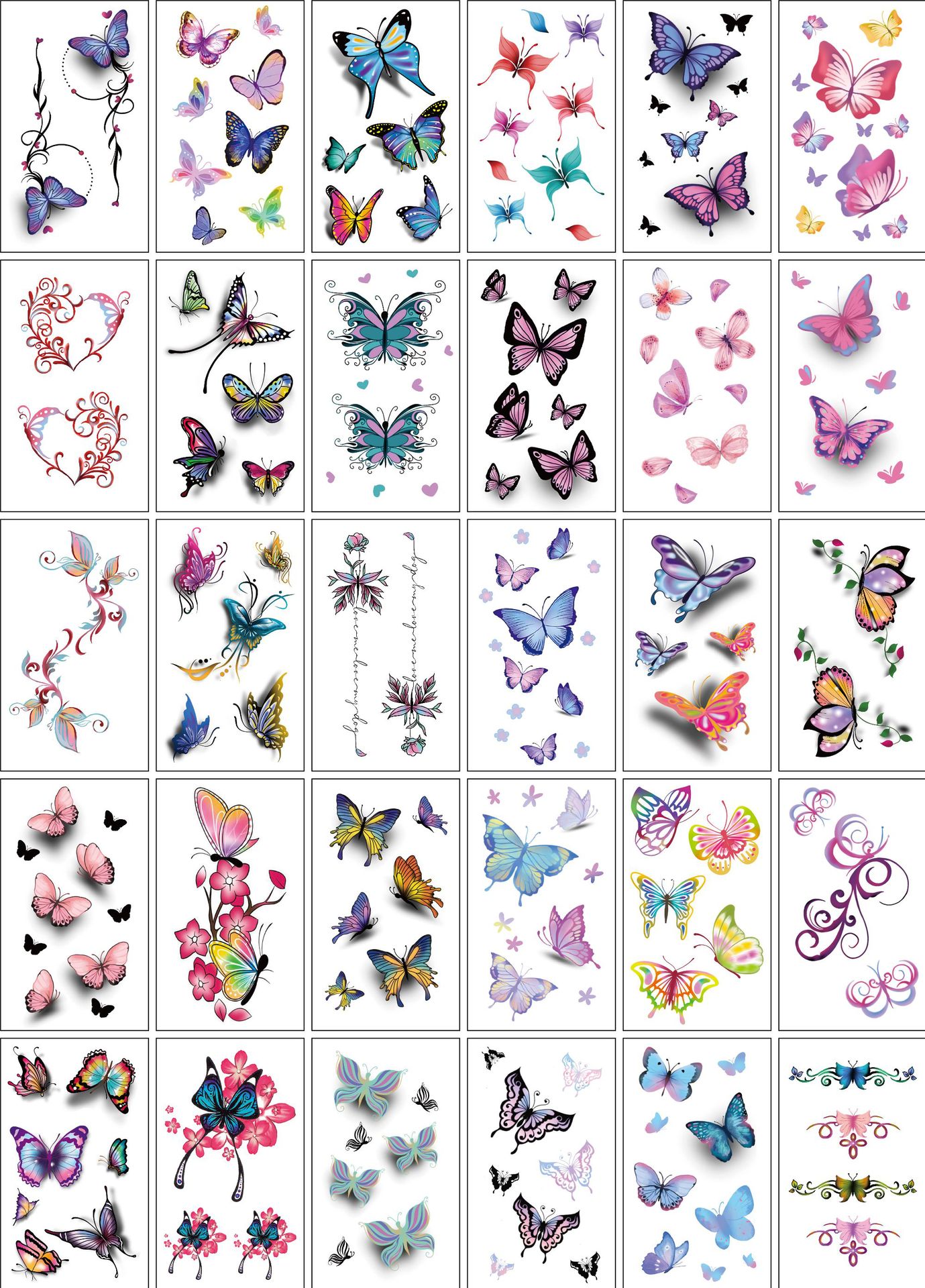Wholesale Fresh Tattoo Sticker Korean Tattoo Flower Eyebrow Butterfly English Cartoon XINGX Tattoo Stickers Custom Wholesale Fresh Tattoo Sticker Korean Tattoo Flower Eyebrow Butterfly English Cartoon XINGX Tattoo Stickers Custom