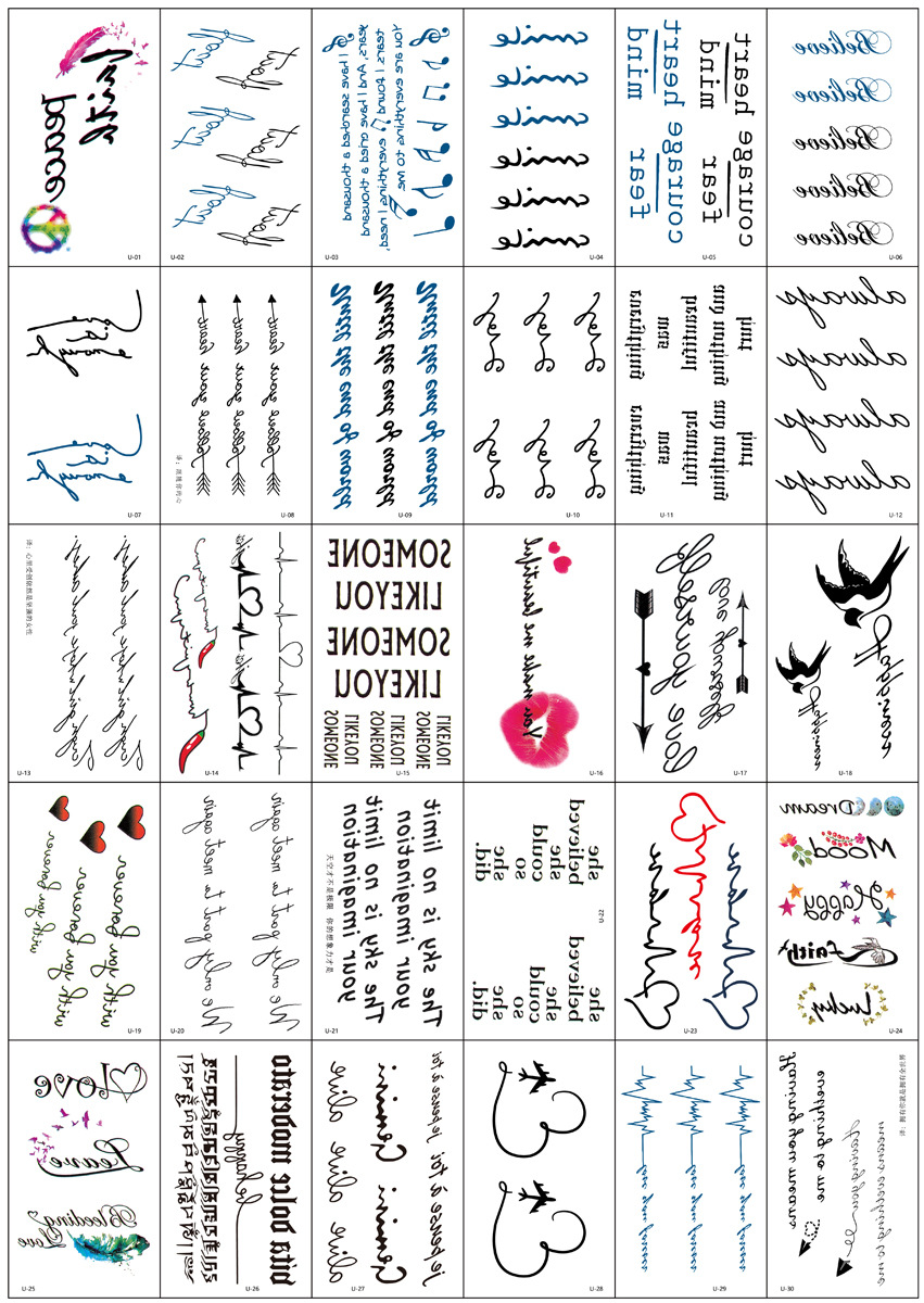 Wholesale Fresh Tattoo Sticker Korean Tattoo Flower Eyebrow Butterfly English Cartoon XINGX Tattoo Stickers Custom Wholesale Fresh Tattoo Sticker Korean Tattoo Flower Eyebrow Butterfly English Cartoon XINGX Tattoo Stickers Custom