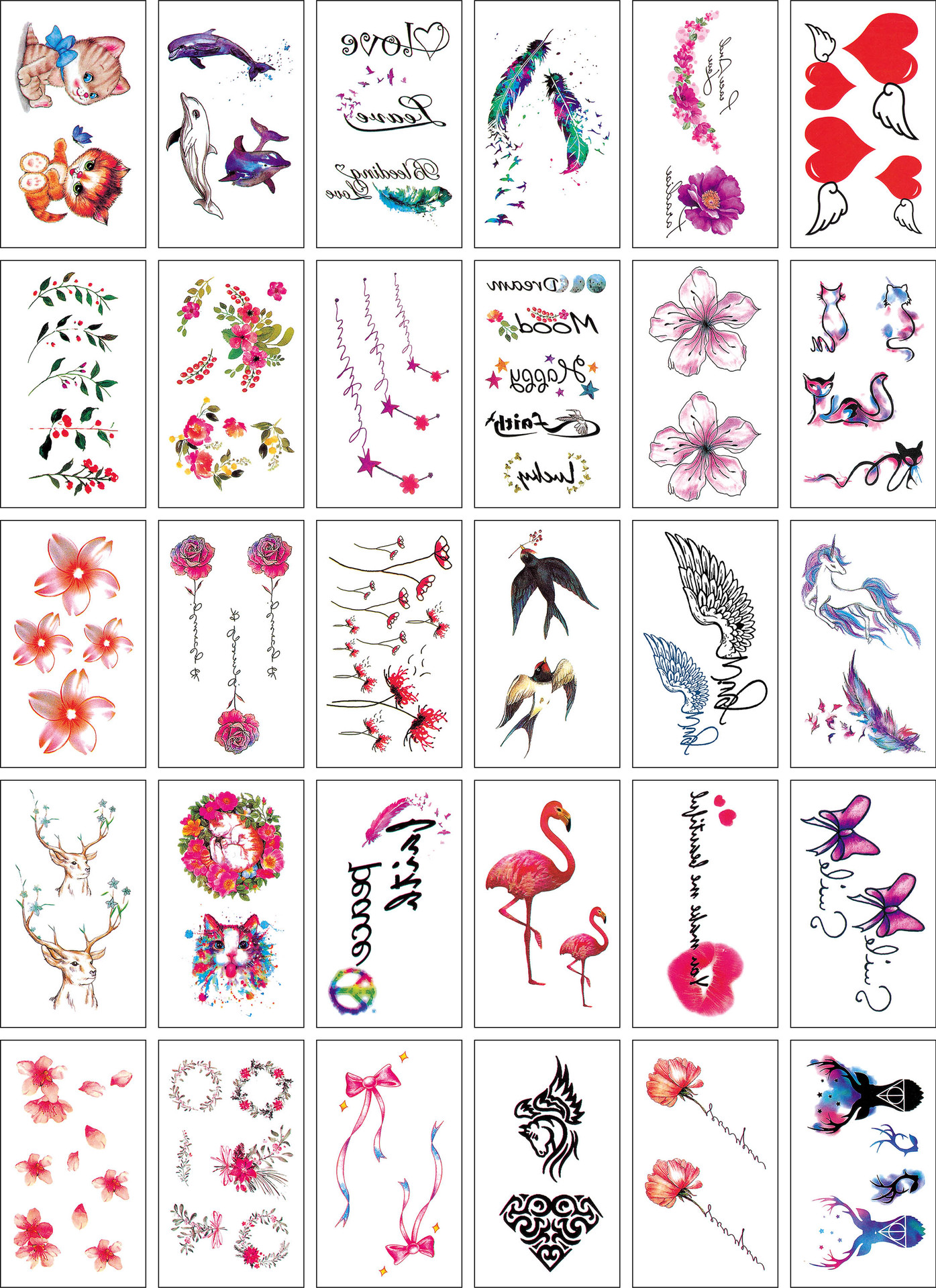 Wholesale Fresh Tattoo Sticker Korean Tattoo Flower Eyebrow Butterfly English Cartoon XINGX Tattoo Stickers Custom Wholesale Fresh Tattoo Sticker Korean Tattoo Flower Eyebrow Butterfly English Cartoon XINGX Tattoo Stickers Custom