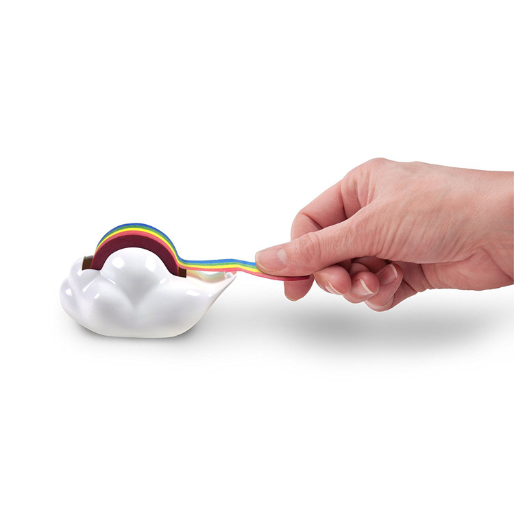 Creative Korean cartoon yundu-rainbow adhesive tape cutter creative stationery creative office Creative Korean cartoon yundu-rainbow adhesive tape cutter creative stationery creative office
