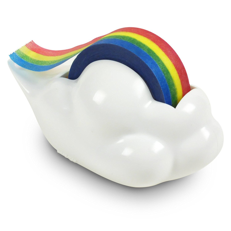Creative Korean cartoon yundu-rainbow adhesive tape cutter creative stationery creative office