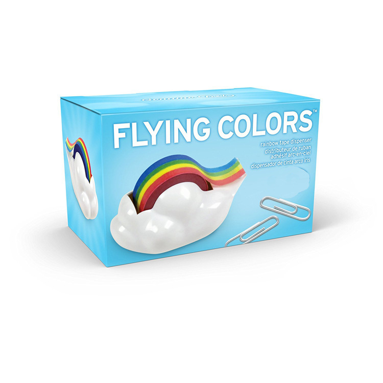 Creative Korean cartoon yundu-rainbow adhesive tape cutter creative stationery creative office Creative Korean cartoon yundu-rainbow adhesive tape cutter creative stationery creative office