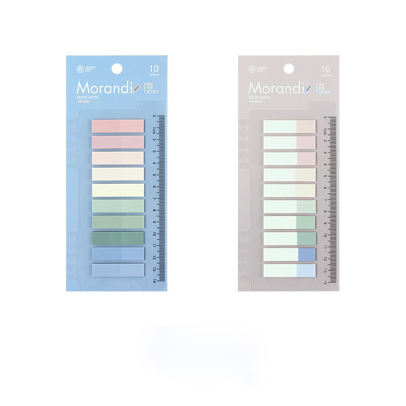 SOTI Time Creative Sticky Note PET Message Sticker Morandi Fresh Note Paper Semi-Transparent Nth Stickers Wholesale