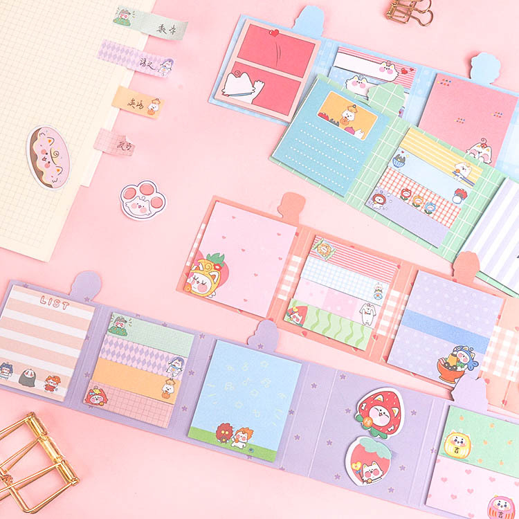 Creative 40% off Sticky Notes Cartoon Cat Student Message Memo Note Sticker Notepad Paper Note