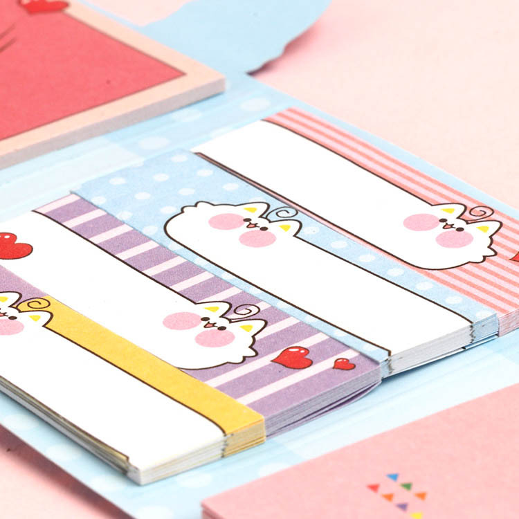 Creative 40% off Sticky Notes Cartoon Cat Student Message Memo Note Sticker Notepad Paper Note