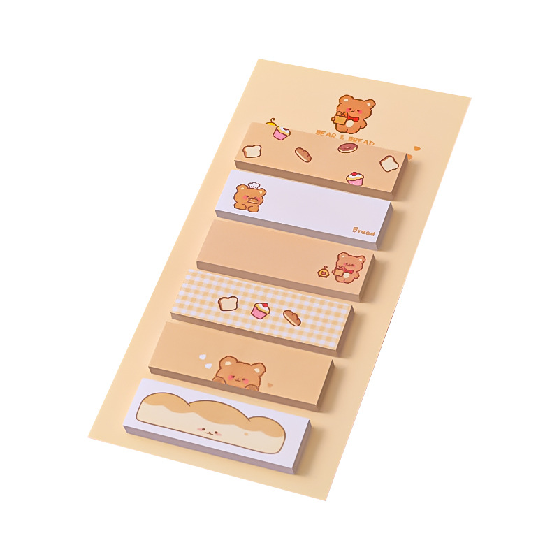Cartoon Ins Sticky Notes Student Multi-Function Mark Classification Index Stickers Office Message-Leaving Note N Times Sticker Notepad
