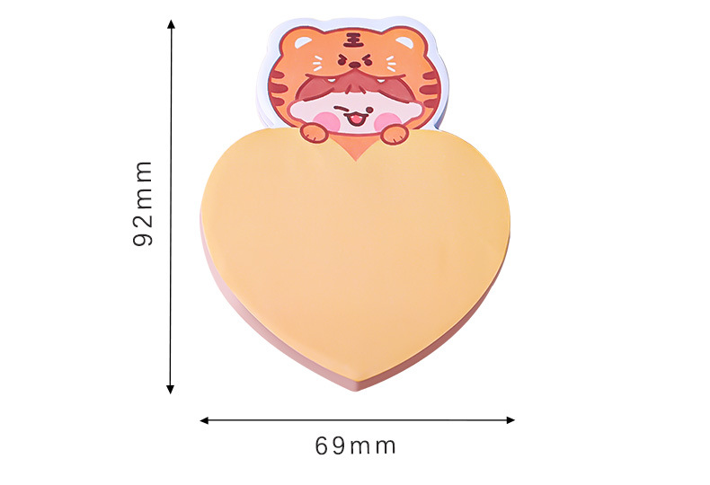 Cartoon Love Cute Pet Sticky Notes Student Ins Girl Heart Note Sticker Message-Leaving Memo Can Be Pasted Note Pad