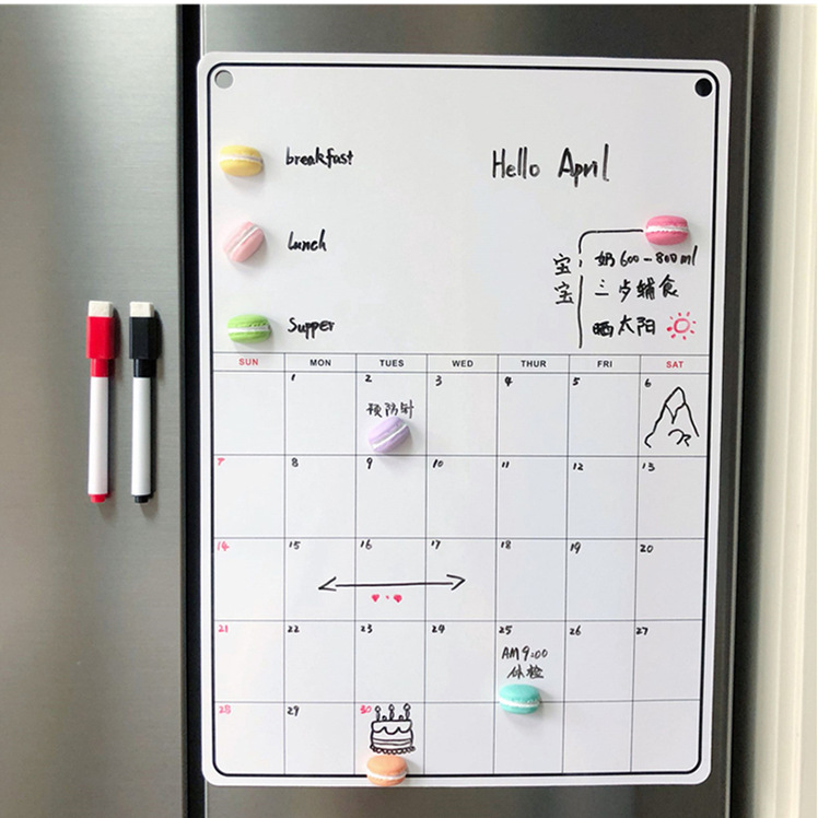 [Customization] Magnetic Refrigerator Sticker and Magnet Sticker Decorative Nordic Ins Whiteboard Message Board Magnet Note Note