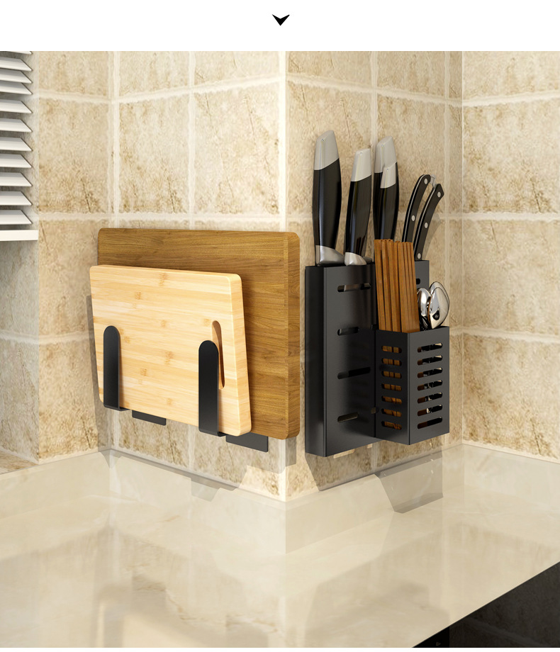 Punch-Free Kitchen Storage Rack Wall-Mounted Knife Rack Chopping Board Pot Cover Seasoning Jar Bowl Dish Seasoning Storage Rack Household Supplies Punch-Free Kitchen Storage Rack Wall-Mounted Knife Rack Chopping Board Pot Cover Seasoning Jar Bowl Dish Seasoning Storage Rack Household Supplies