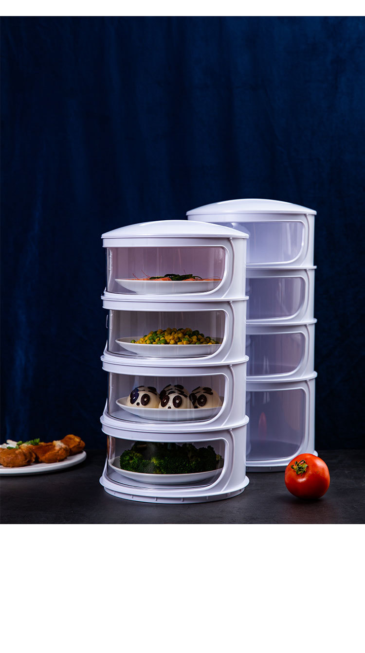 Household Dustproof Anti-Fly Winter Food Insulation Multi-Layer Removable Washable Stackable Rotating Cover Plastic Dish Cover Household Dustproof Anti-Fly Winter Food Insulation Multi-Layer Removable Washable Stackable Rotating Cover Plastic Dish Cover