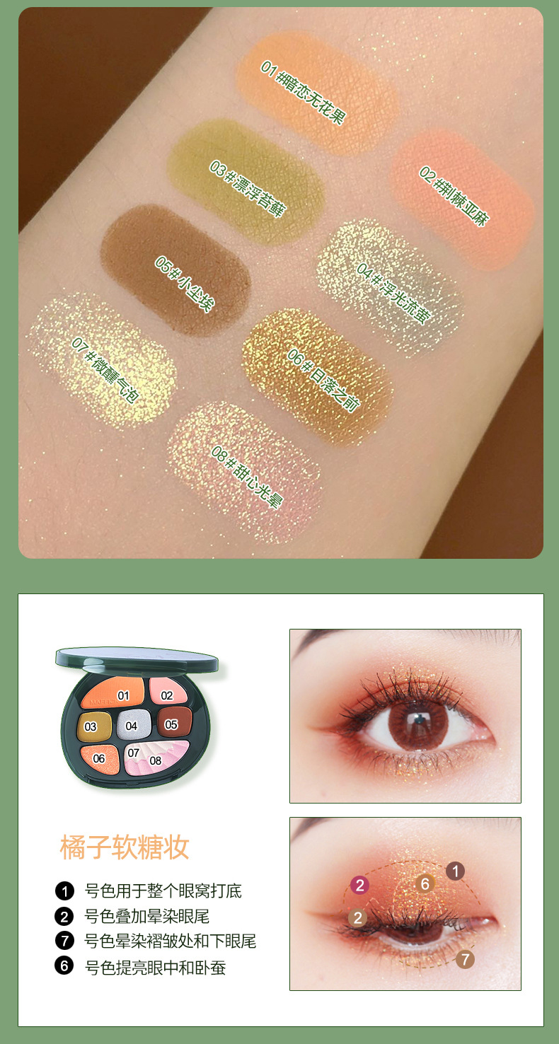 Nuomesi Amber Shell Earth Color Eye Shadow Plate Matte Shimmer Flash Repair Eye Shadow Makeup Palette Not Easy to Fly Pink Nuomesi Amber Shell Earth Color Eye Shadow Plate Matte Shimmer Flash Repair Eye Shadow Makeup Palette Not Easy to Fly Pink