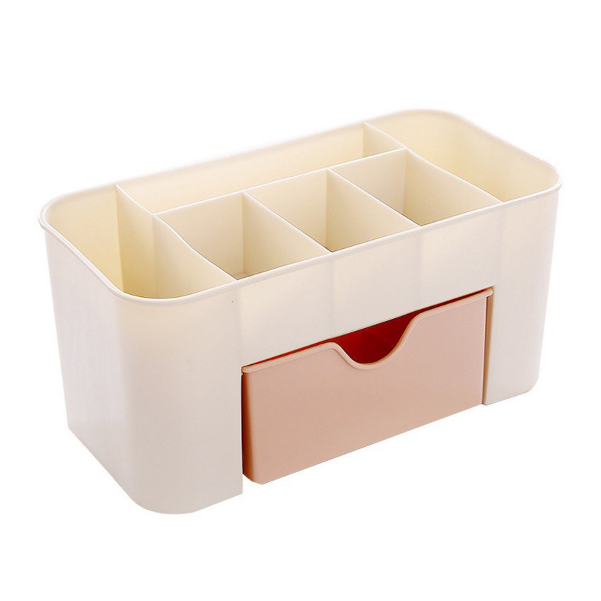 Drawer Type Cosmetic Case Dorm Organization Plastic Storage Box Cosmetics Skin Care Dresser Table Storage Box