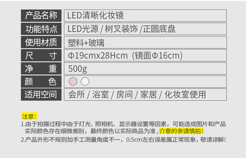 New Desktop Touch Dimming Mirror with Light USB Rechargeable Fill Light Dressing Table Light Strip Storage Tray Led Make-up Mirror New Desktop Touch Dimming Mirror with Light USB Rechargeable Fill Light Dressing Table Light Strip Storage Tray Led Make-up Mirror