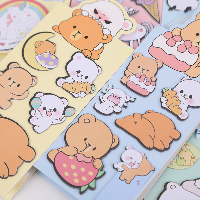 New Creative Cartoon Note Can Be Torn Office Student Sticky Book Note Sticker Note Desktop Sticky Notes Customization