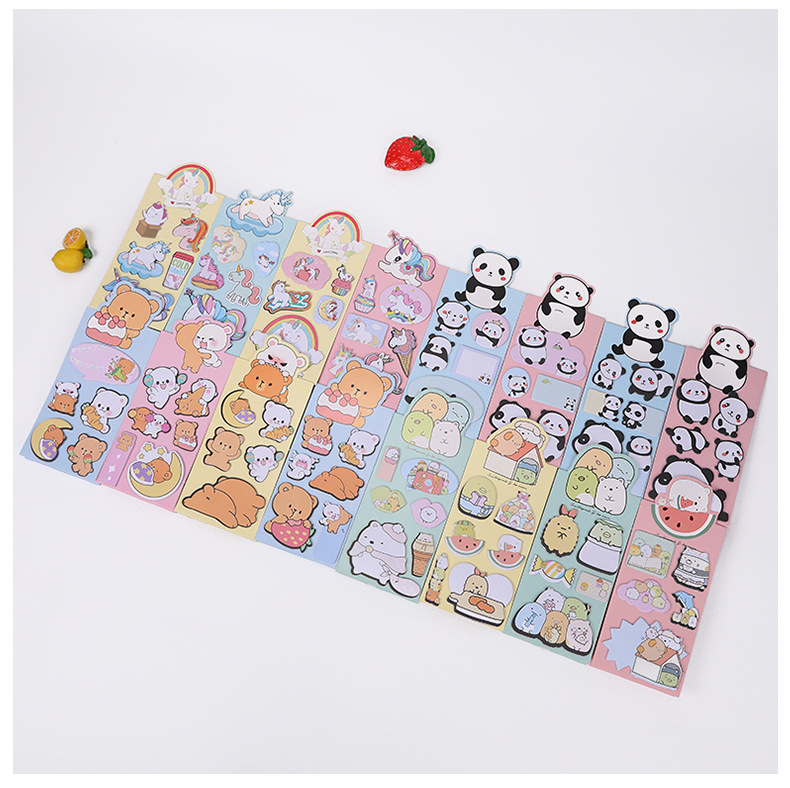 New Creative Cartoon Note Can Be Torn Office Student Sticky Book Note Sticker Note Desktop Sticky Notes Customization