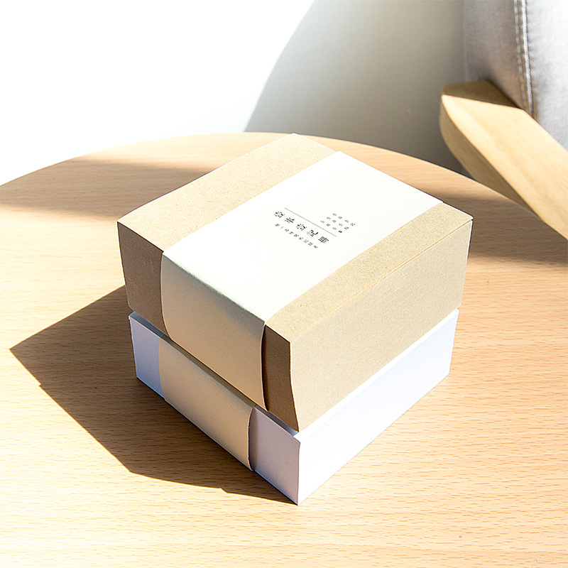 0732 Korean Thick Square Brick Note N Times Sticker Simple Stationery Blank Tear-off Note Pad Sticky Notes 400 Sheets