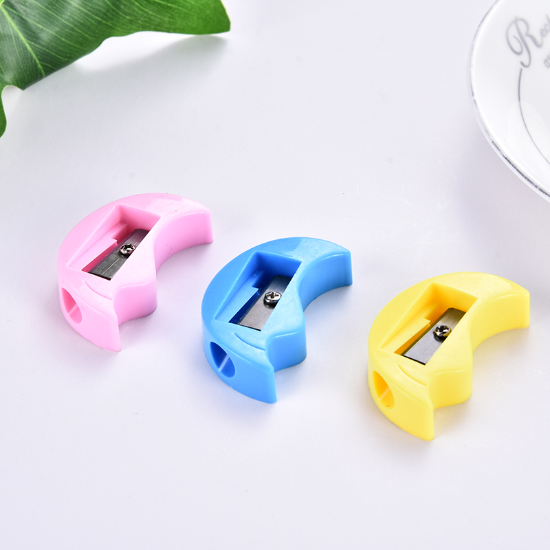  Student moon pencil sharpener Creative simple cartoon series  pencil sharpener children manual  stationery 