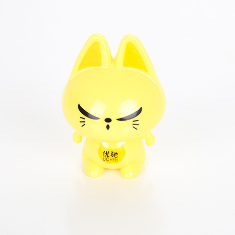 U-chi 111 Cartoon Sharpener Mini Shape Pencil Sharpener Student Stationery pencil Sharpener single-hole Manual