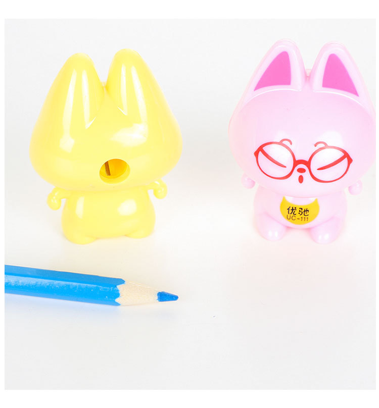 U-chi 111 Cartoon Sharpener Mini Shape Pencil Sharpener Student Stationery pencil Sharpener single-hole Manual U-chi 111 Cartoon Sharpener Mini Shape Pencil Sharpener Student Stationery pencil Sharpener single-hole Manual