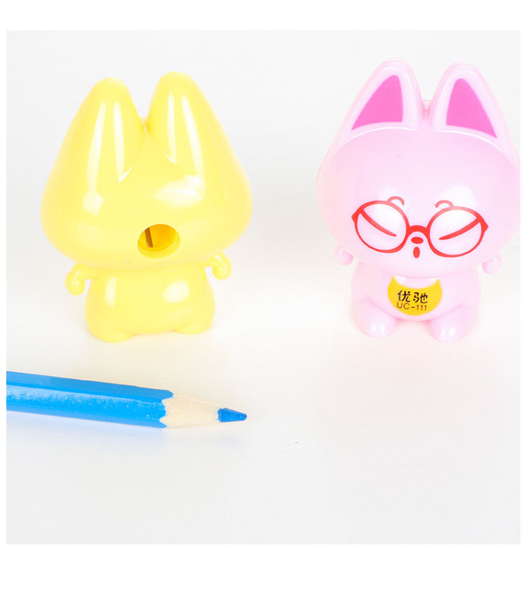 U-chi 111 Cartoon Sharpener Mini Shape Pencil Sharpener Student Stationery pencil Sharpener single-hole Manual U-chi 111 Cartoon Sharpener Mini Shape Pencil Sharpener Student Stationery pencil Sharpener single-hole Manual