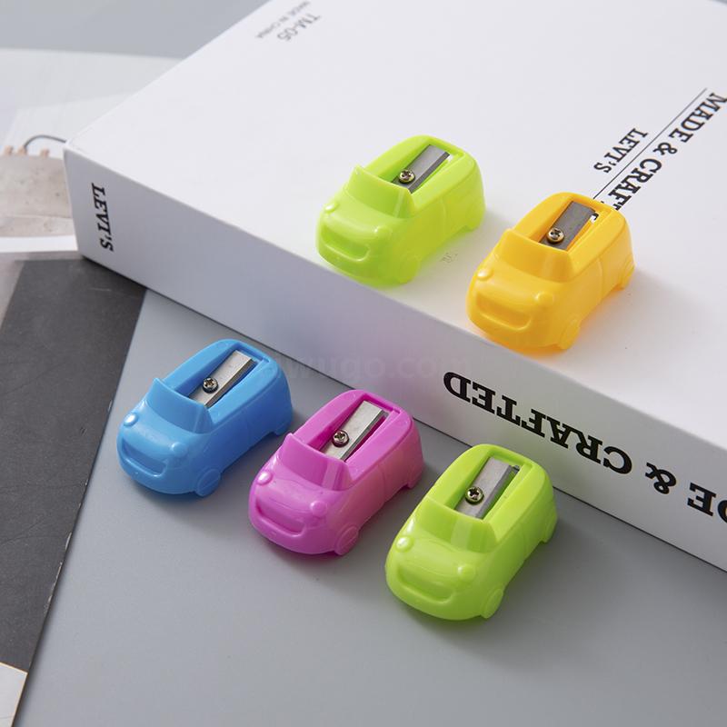 Stationery set color cartoon car pencil sharpener set