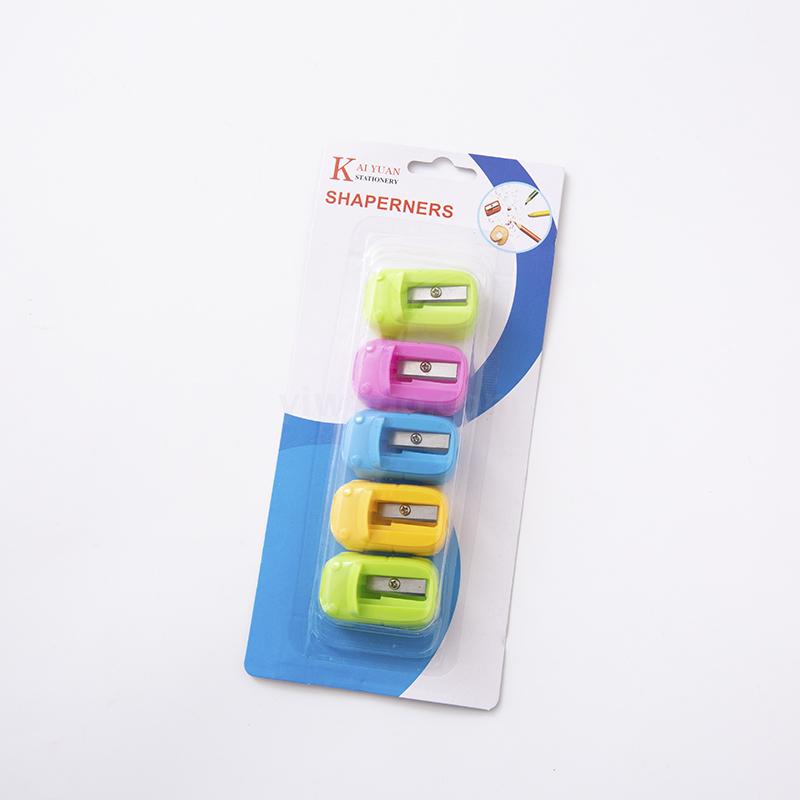 Stationery set color cartoon car pencil sharpener set