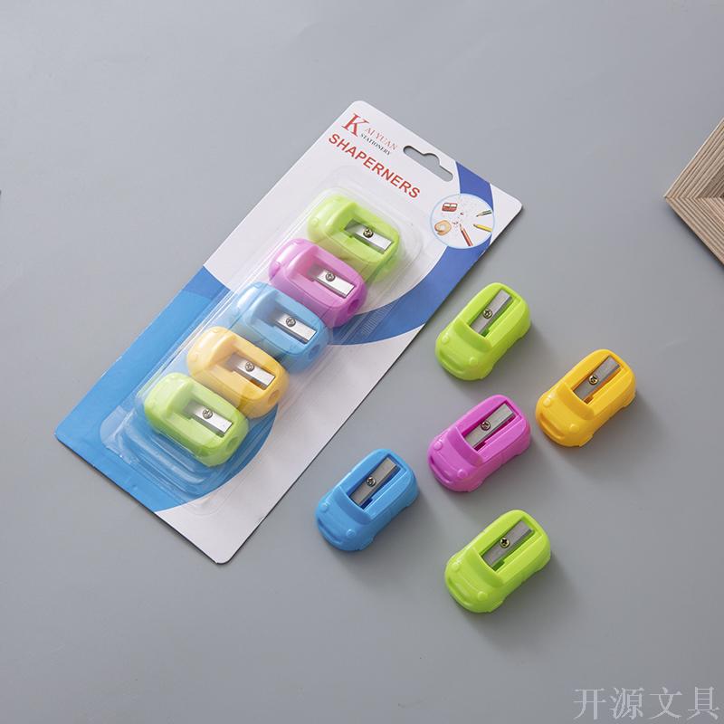 Stationery set color cartoon car pencil sharpener set Stationery set color cartoon car pencil sharpener set