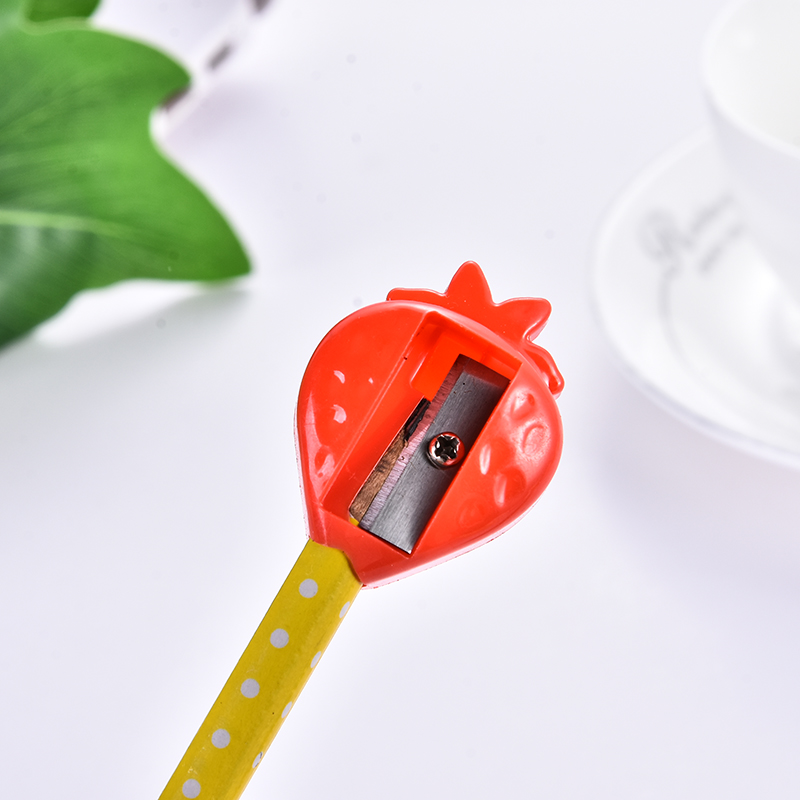 Student pencil sharpener Creative simple cartoon series pencil sharpener children manual stationery strawberry Student pencil sharpener Creative simple cartoon series pencil sharpener children manual stationery strawberry