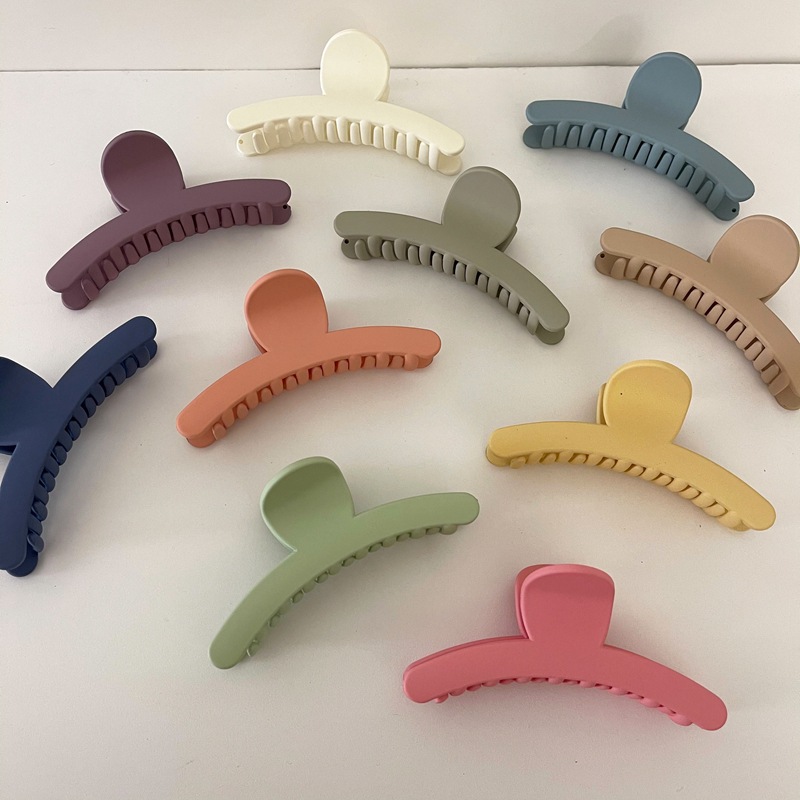 Cream Color Grip Ins Simple All-Match Hair Claw Sweet Internet Celebrity Palette Hair Clip Back Hairpin Hair Accessories