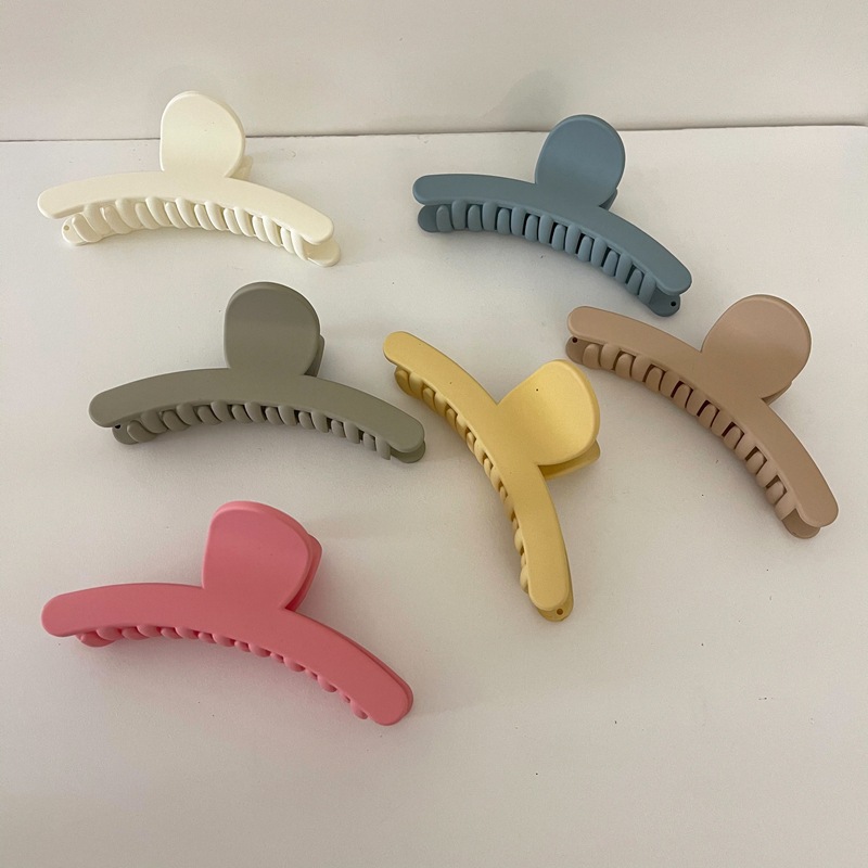 Cream Color Grip Ins Simple All-Match Hair Claw Sweet Internet Celebrity Palette Hair Clip Back Hairpin Hair Accessories