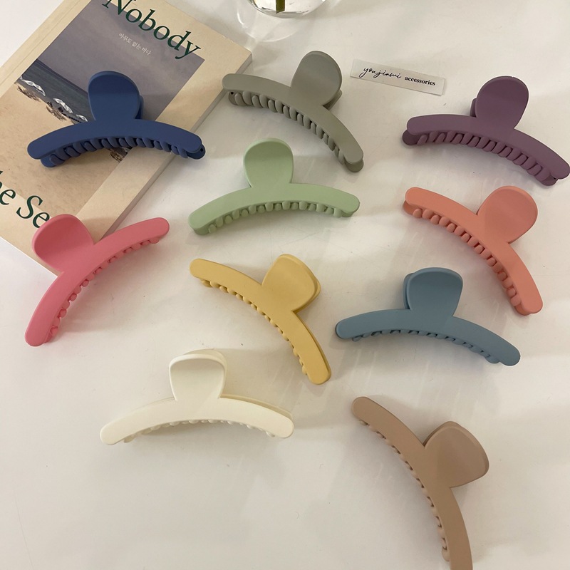 Cream Color Grip Ins Simple All-Match Hair Claw Sweet Internet Celebrity Palette Hair Clip Back Hairpin Hair Accessories
