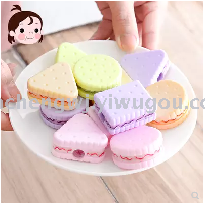 Cookie pencil sharpener student pencil sharpener biscuits