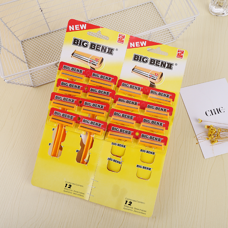 Hot style spot disposable shaver double-layer stainless steel shaver with manual razor.