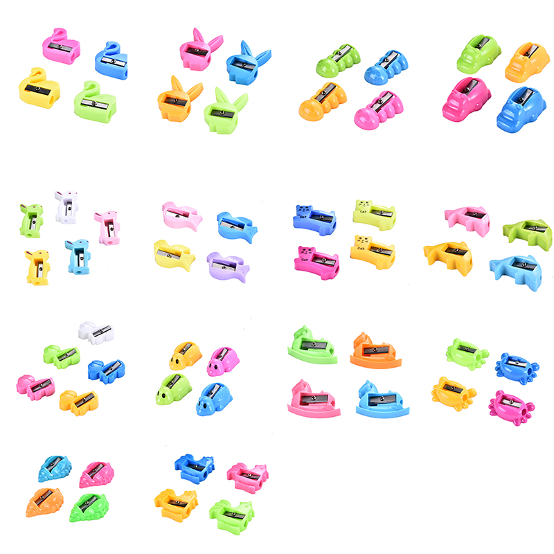  Student pencil sharpener Creative simple cartoon series pencil sharpener children manual  stationery 