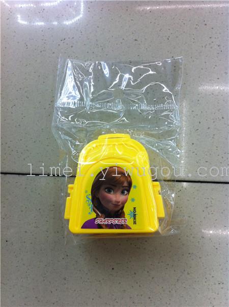 Princess Elsa backpack pencil sharpener double bag pencil sharpener manual realistic modeling with pencil sharpener Princess Elsa backpack pencil sharpener double bag pencil sharpener manual realistic modeling with pencil sharpener